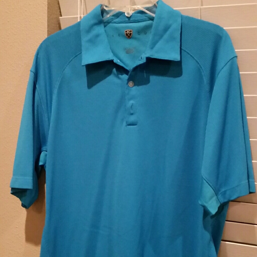 Nike golf shirt .teal aqua med